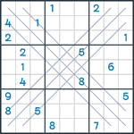 Bold X Sudoku #113