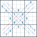 Bold X Sudoku #117