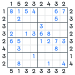 Skyscrapers Sudoku #122
