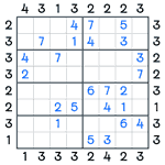 Skyscrapers Sudoku #124