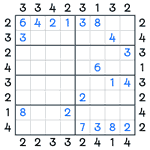 Skyscrapers Sudoku #126