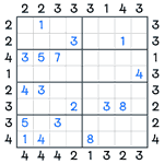 Skyscrapers Sudoku #128