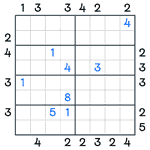 Skyscrapers Sudoku #131