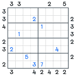 Skyscrapers Sudoku #132