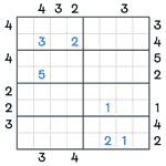 Skyscrapers Sudoku #135