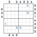 Skyscrapers Sudoku #136