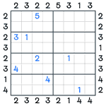 Skyscrapers Sudoku #137