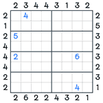 Skyscrapers Sudoku #140