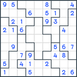 Jigsaw Sudoku #166