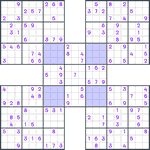Samurai Sudoku #86