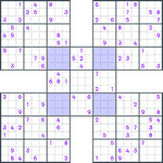 Samurai Sudoku #96