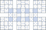 Super Samurai Sudoku #83