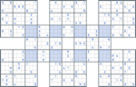 Super Samurai Sudoku #95