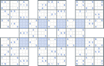 Super Samurai Sudoku #96