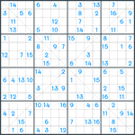 Sudoku X #154