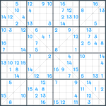 Sudoku X #158