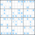 Sudoku X #166