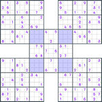 Samurai Sudoku #134