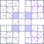 Samurai Sudoku #135