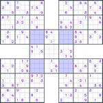 Samurai Sudoku #148