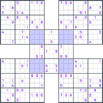 Samurai Sudoku #154
