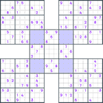 Samurai Sudoku #159
