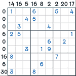 Sandwich Sudoku #67