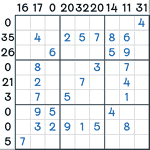 Sandwich Sudoku #83