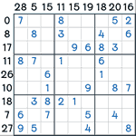 Sandwich Sudoku #84