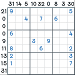 Sandwich Sudoku #94