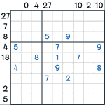 Sandwich Sudoku #97