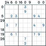 Sandwich Sudoku #98