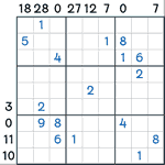 Sandwich Sudoku #100