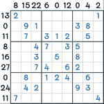 Sandwich Sudoku #102