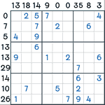 Sandwich Sudoku #104