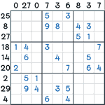 Sandwich Sudoku #108