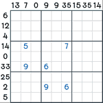 Sandwich Sudoku #115