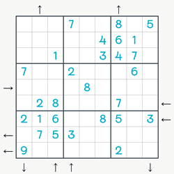 Skyscrapers Sudoku
