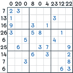 Sandwich Sudoku #123