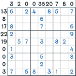 Sandwich Sudoku #128