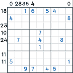 Sandwich Sudoku #140
