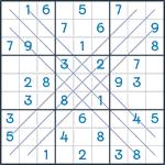 Bold X Sudoku #121