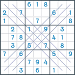 Bold X Sudoku #122