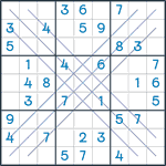 Bold X Sudoku #123
