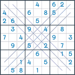 Bold X Sudoku #125