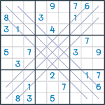 Bold X Sudoku #126