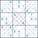 Bold X Sudoku #127
