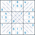 Bold X Sudoku #128