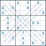 Bold X Sudoku #129