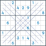 Bold X Sudoku #132